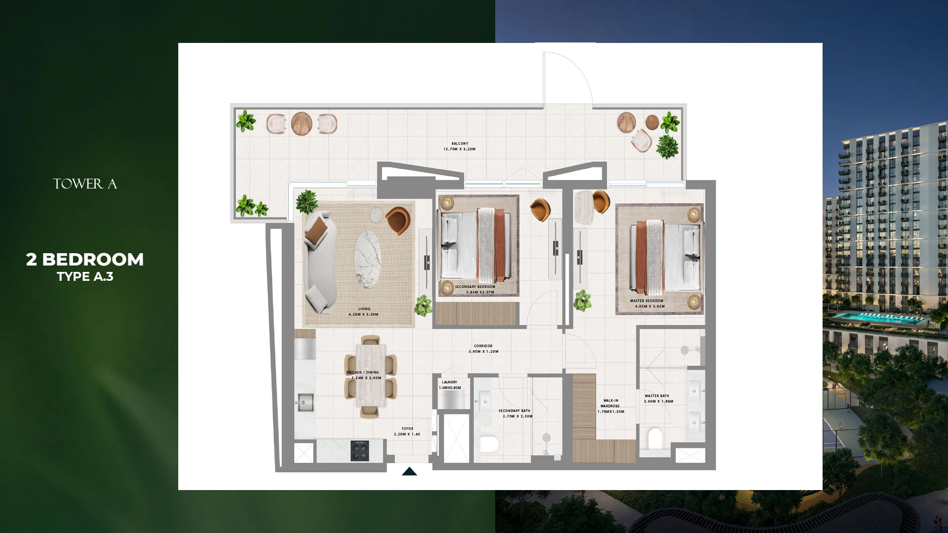 2 BR - Type B